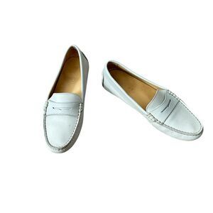 M. Gemi The Pastoso Light Blue Leather Driving Loafers| Size 7